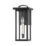 2_Eden 14" High Textured Black Outdoor Wall Light more views