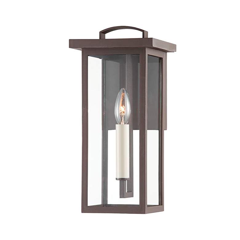 Image 1 Eden 14" High Textured Bronze Outdoor Wall Light