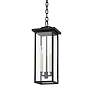 2_Eden 19 1/2" High Textured Black Outdoor Hanging Light more views