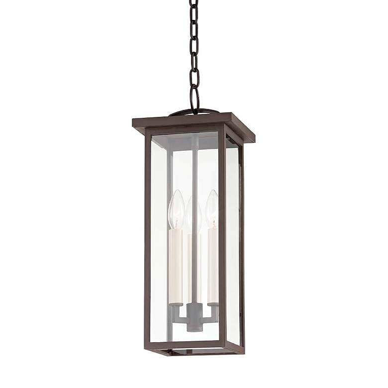 Image 1 Eden 19 1/2" High Textured Bronze Outdoor Hanging Light