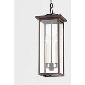 Image2 of Eden 19 1/2" High Textured Bronze Outdoor Hanging Light more views