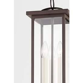 Image3 of Eden 19 1/2" High Textured Bronze Outdoor Hanging Light more views