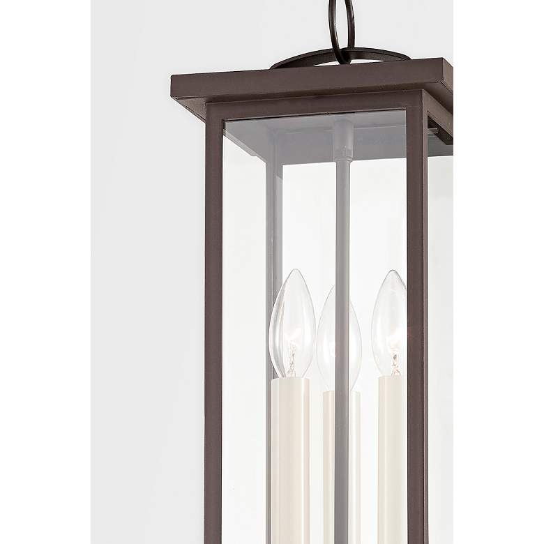 Image 3 Eden 19 1/2" High Textured Bronze Outdoor Hanging Light more views