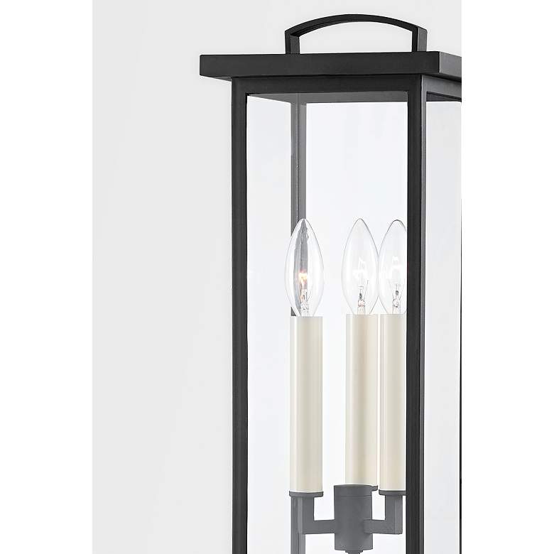 Image 3 Eden 21" High Textured Black Outdoor Post Light more views