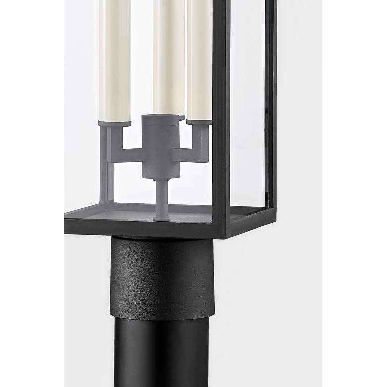Image 4 Eden 21" High Textured Black Outdoor Post Light more views