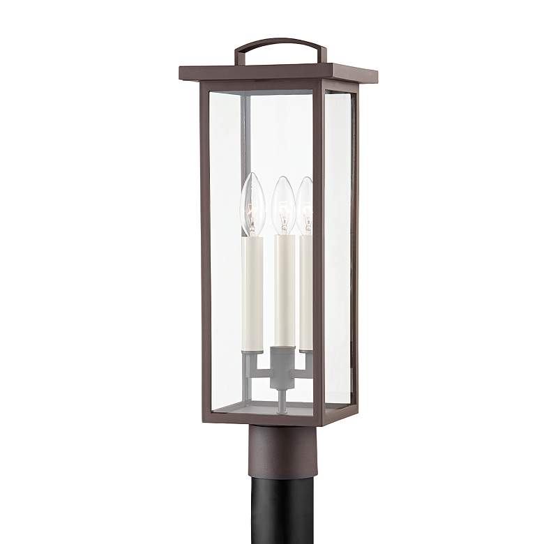 Image 2 Eden 21" High Textured Bronze Outdoor Post Light more views