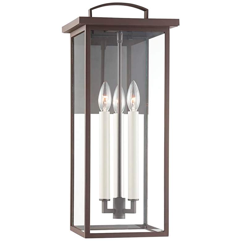 Image 1 Eden 22" High Textured Bronze Outdoor Wall Light