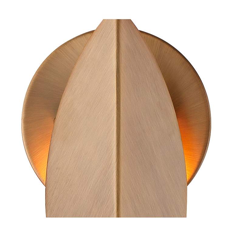 Image 2 Eden 5.25 in. 1-Light Old Satin Brass Modern Wall Sconce Light more views