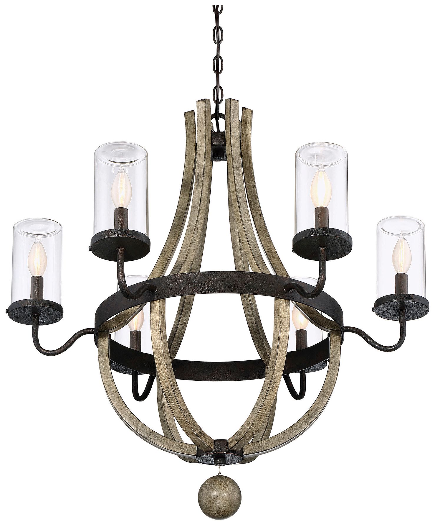 Image 3 Eden 6-Light Outdoor Chandelier in Weathervane more views