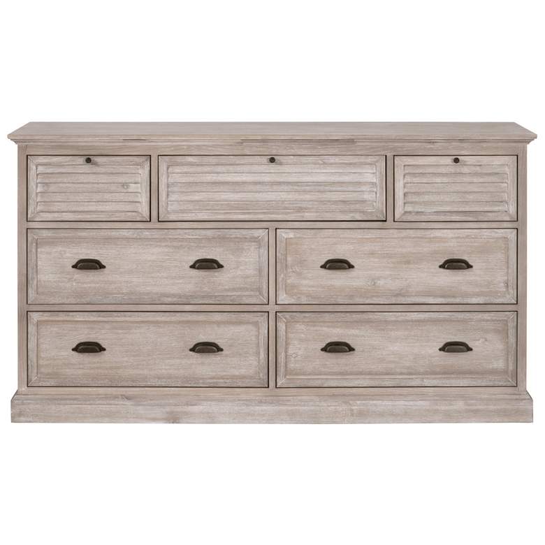 Image 1 Eden 7-Drawer Media Dresser, Natural Gray Acacia