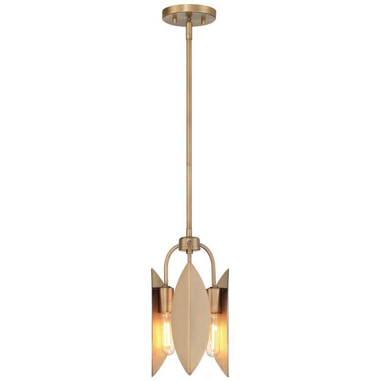 Image 1 Eden 8.5 in. 3-Light Old Satin Brass Pendant Light