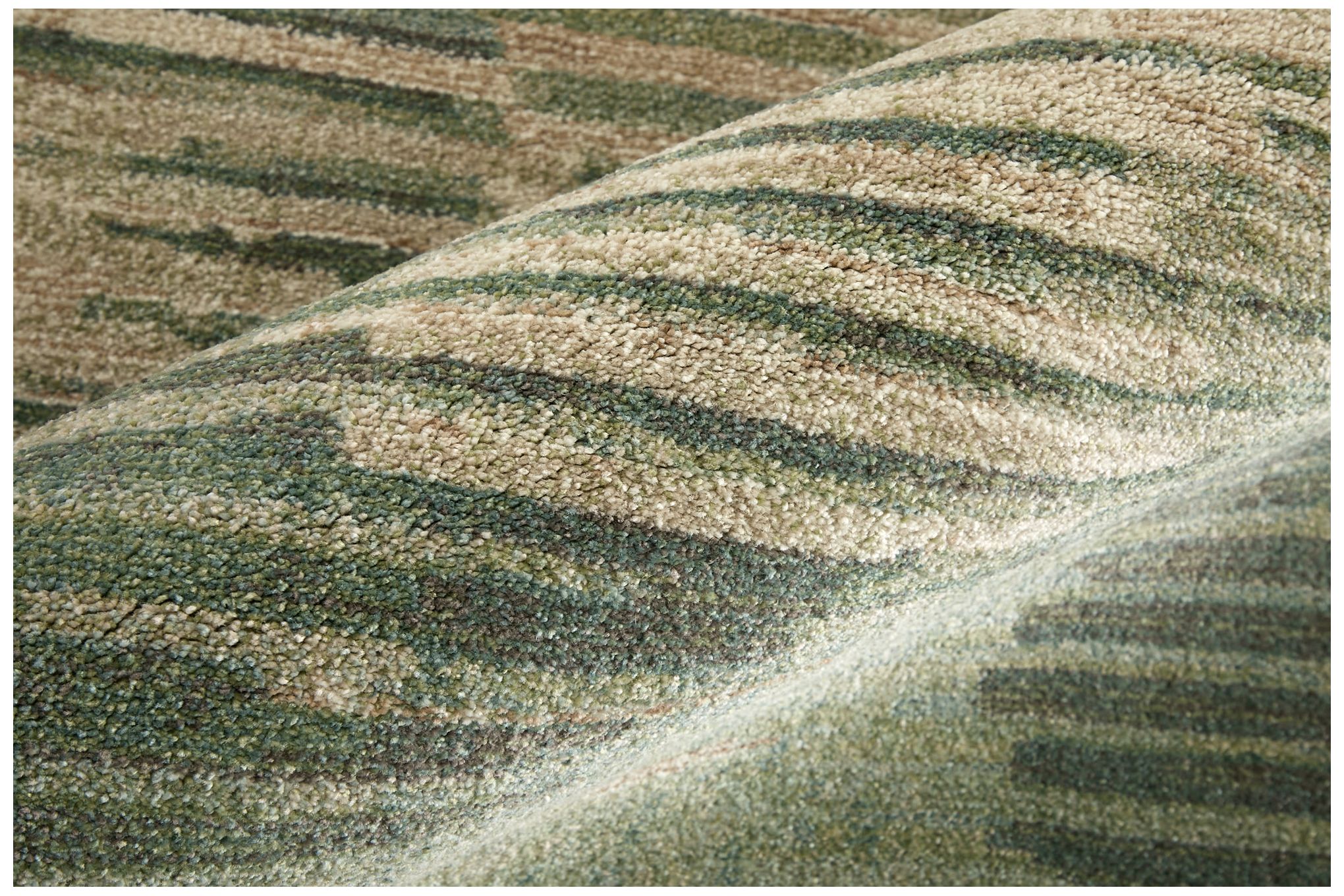 Image 6 Eden Abstract Indoor Green Area Rug 39QYF 5' x 7'-6" more views