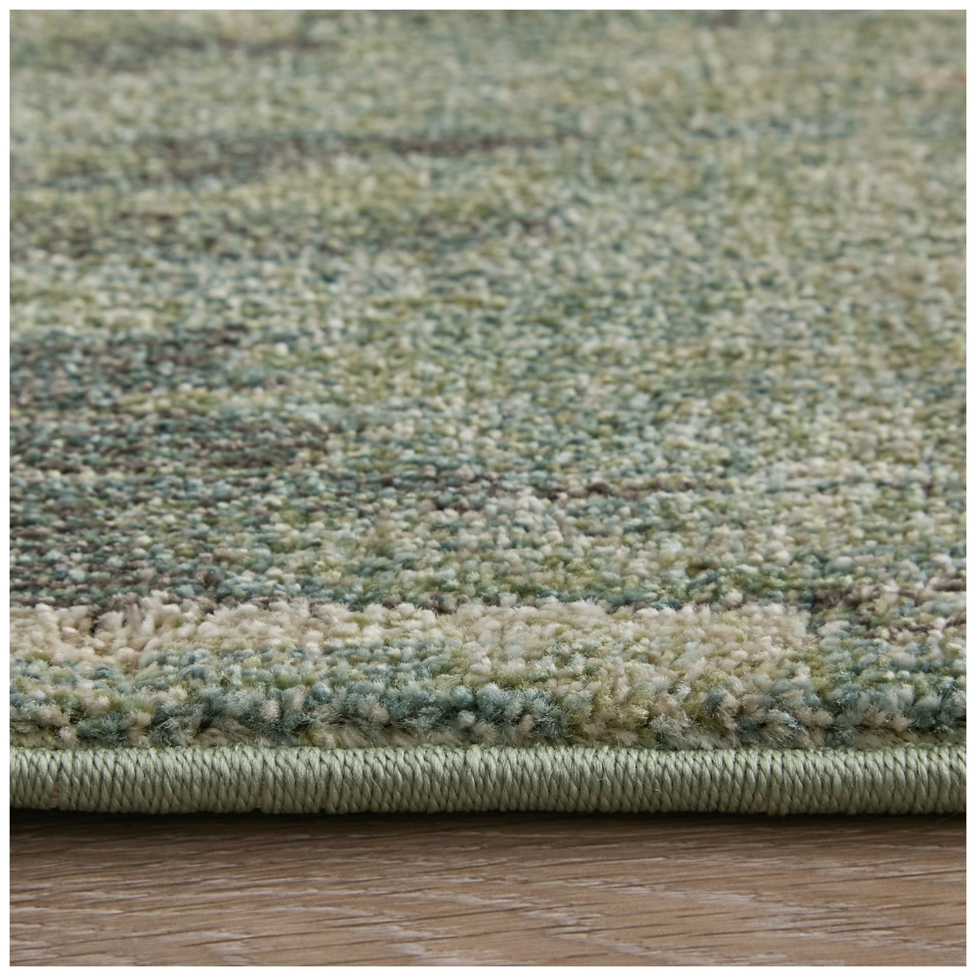 Eden Abstract Indoor Green Area Rug 39QYF 5' x 7'-6"