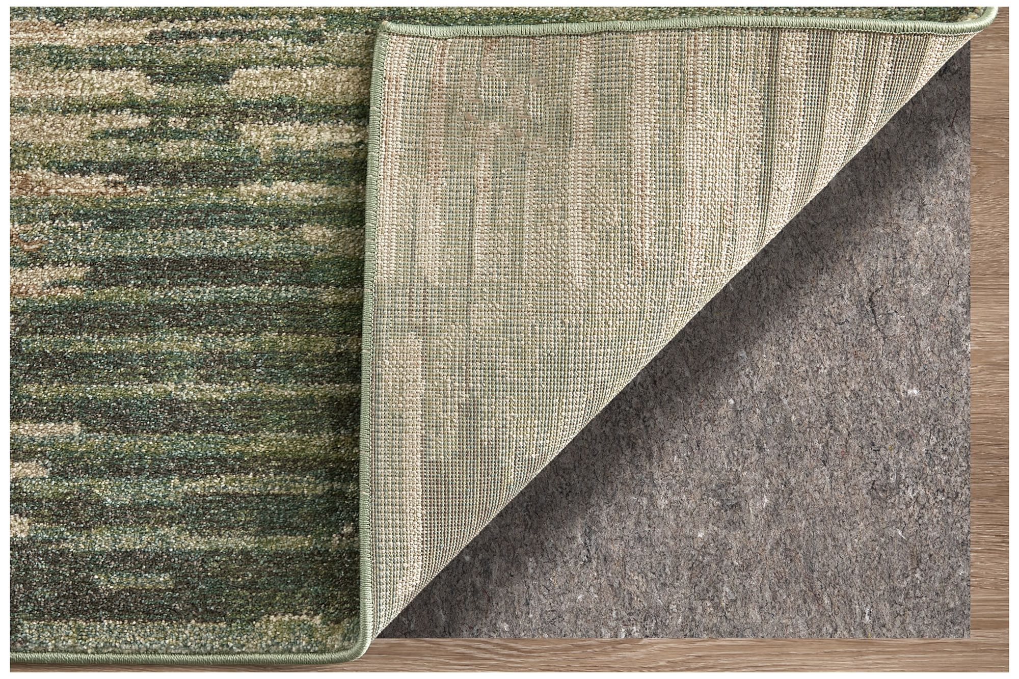Image 6 Eden Abstract Indoor Green Area Rug 39QYF 6'-4" x 9'-2" more views