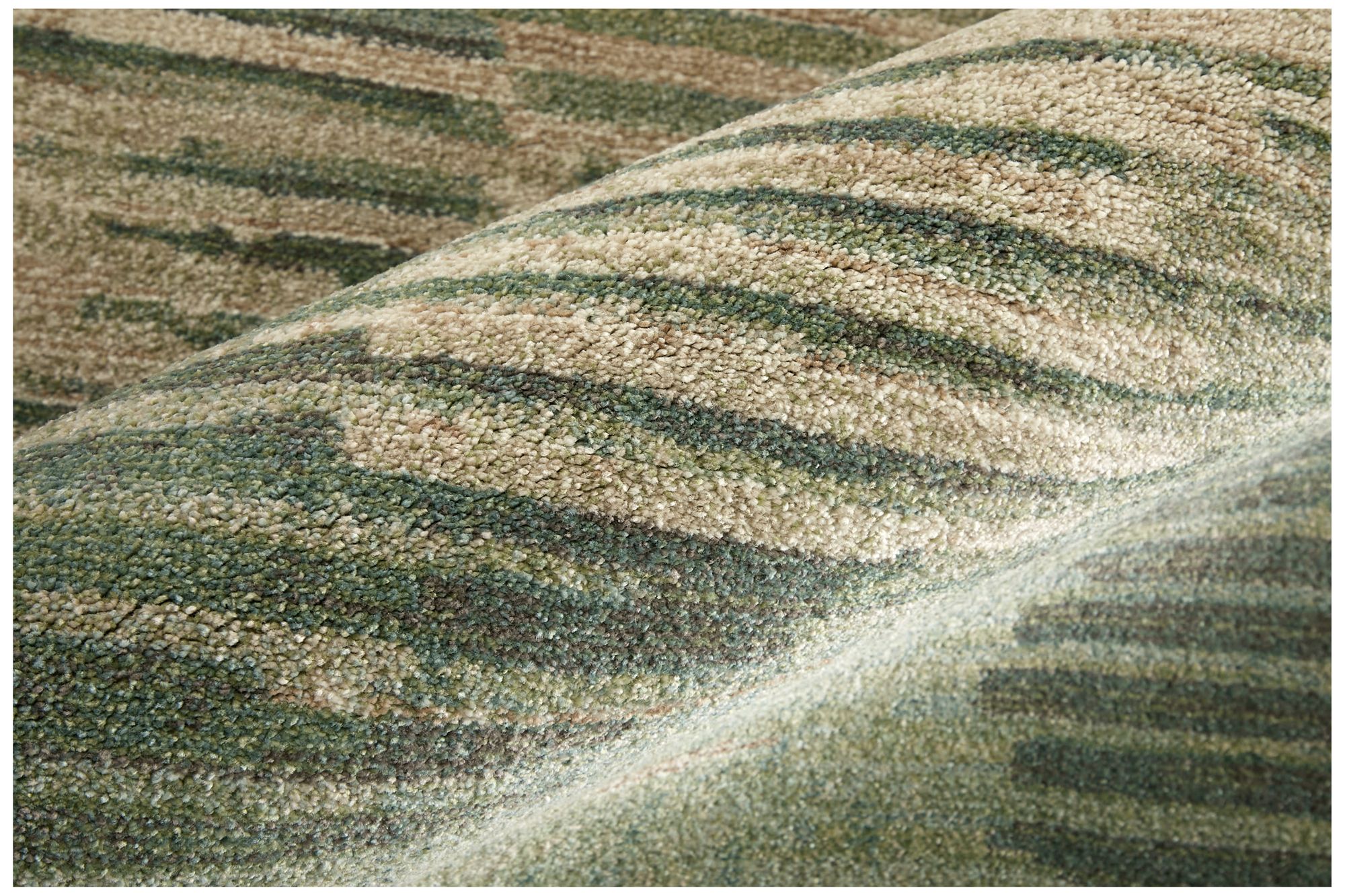 Image 7 Eden Abstract Indoor Green Area Rug 39QYF 6'-4" x 9'-2" more views