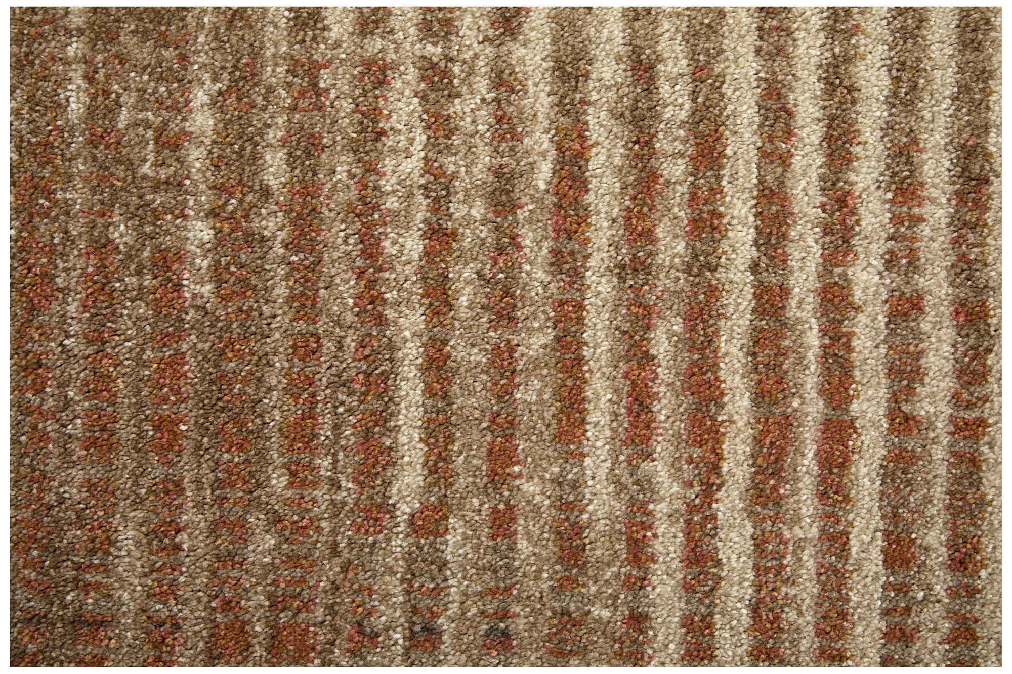 Eden Abstract Indoor Ivory Area Rug 39QPF 6'-4" x 9'-2"