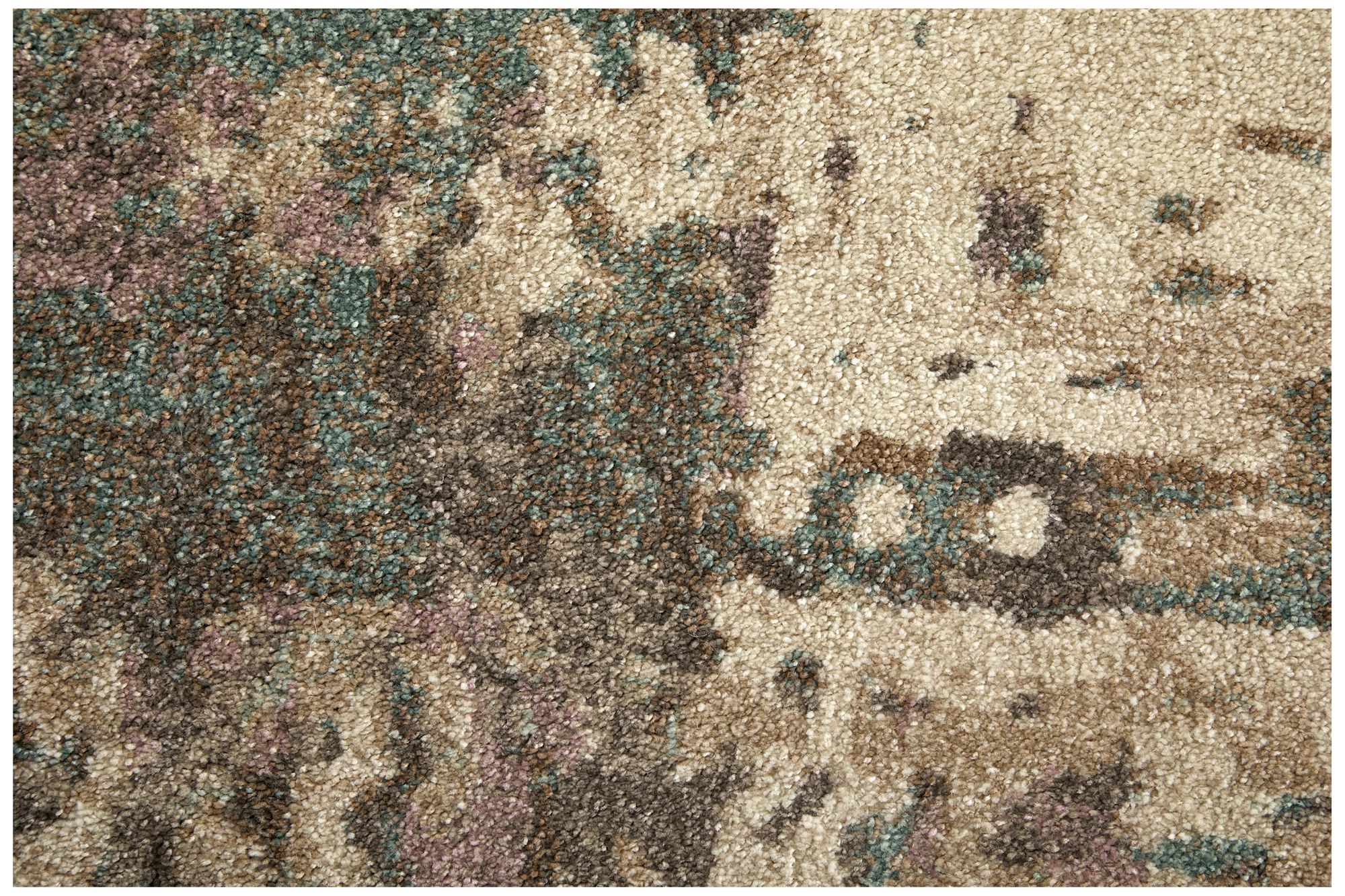 Eden Abstract Indoor Ivory Area Rug 39QRF 2'-6" x 7'-3"