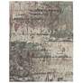 Eden Abstract Indoor Ivory Area Rug 39QRF 5' x 7'-6"