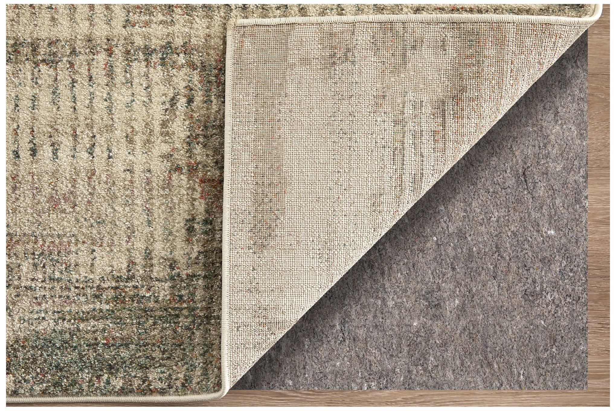 Image 5 Eden Abstract Indoor Ivory Area Rug 39QWF 7'-9" x 10' more views