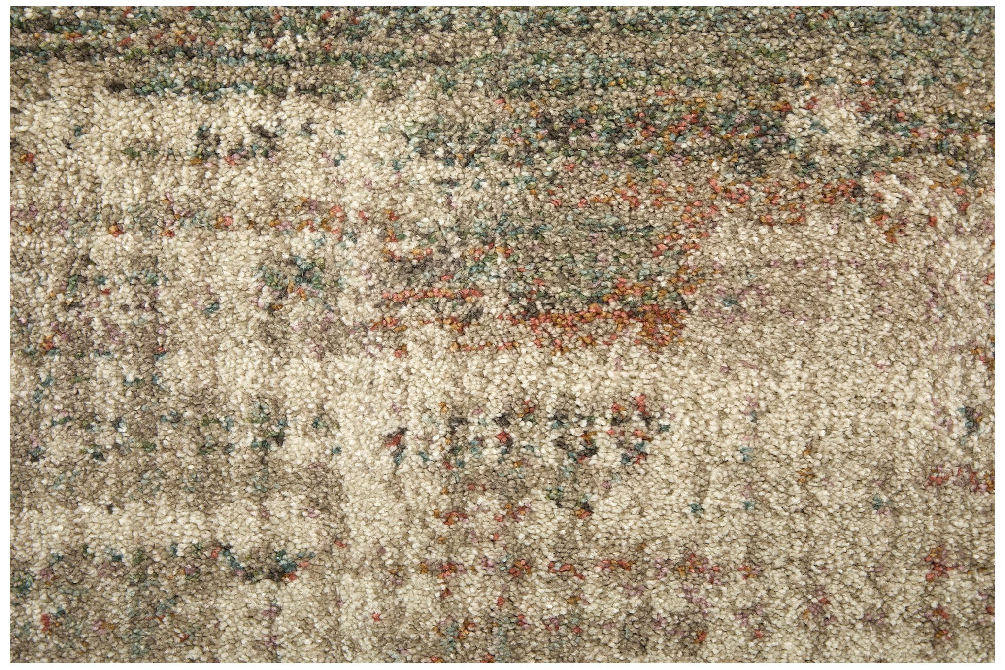 Image 7 Eden Abstract Indoor Ivory Area Rug 39QWF 7'-9" x 10' more views