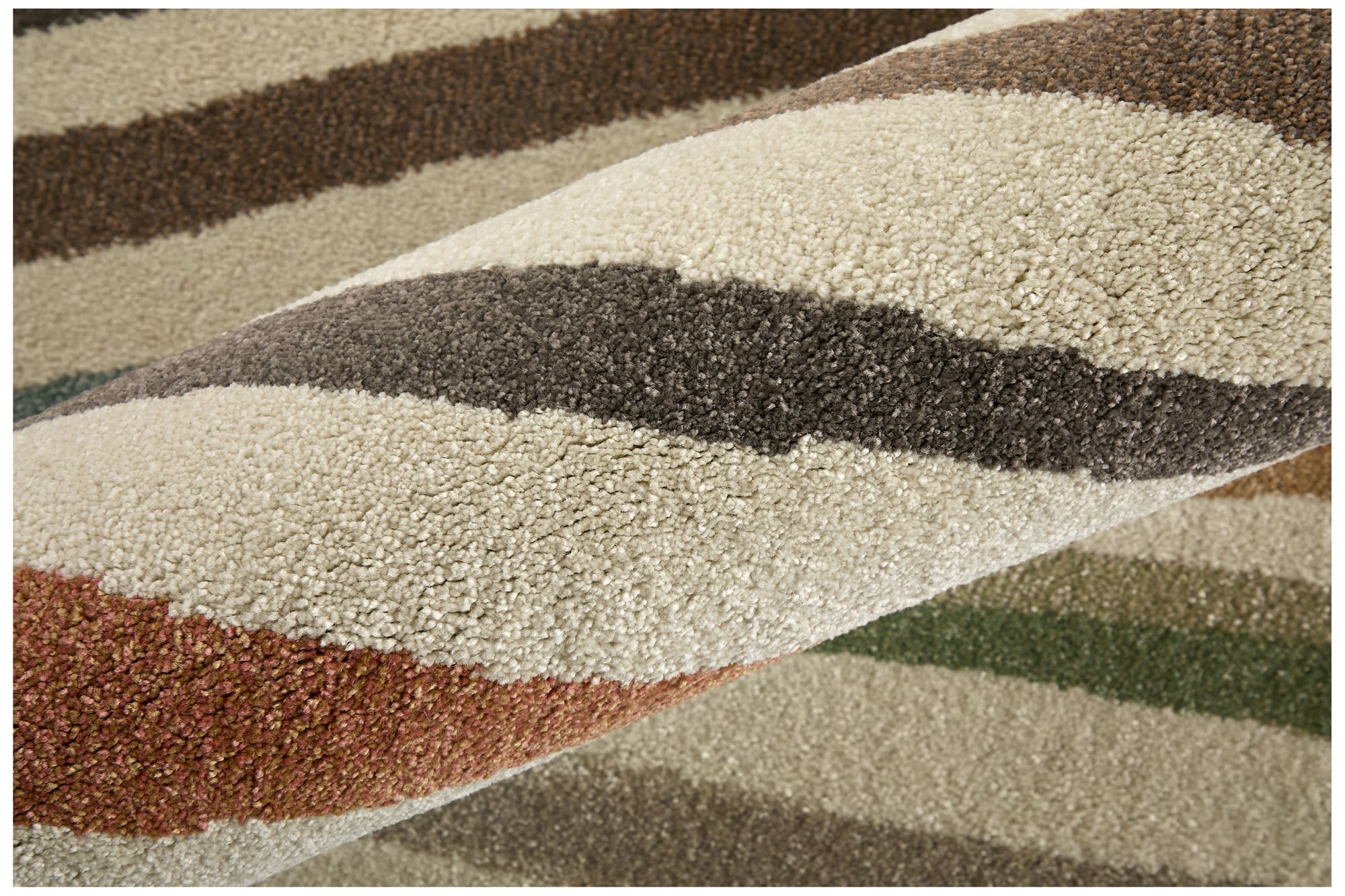 Image 7 Eden Abstract Indoor Ivory Area Rug 39QXF 2'-6" x 7'-3" more views