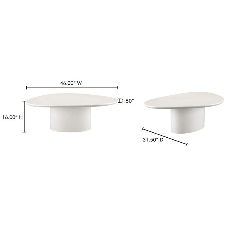 Image 6 Eden Coffee Table Ivory Lacquer more views