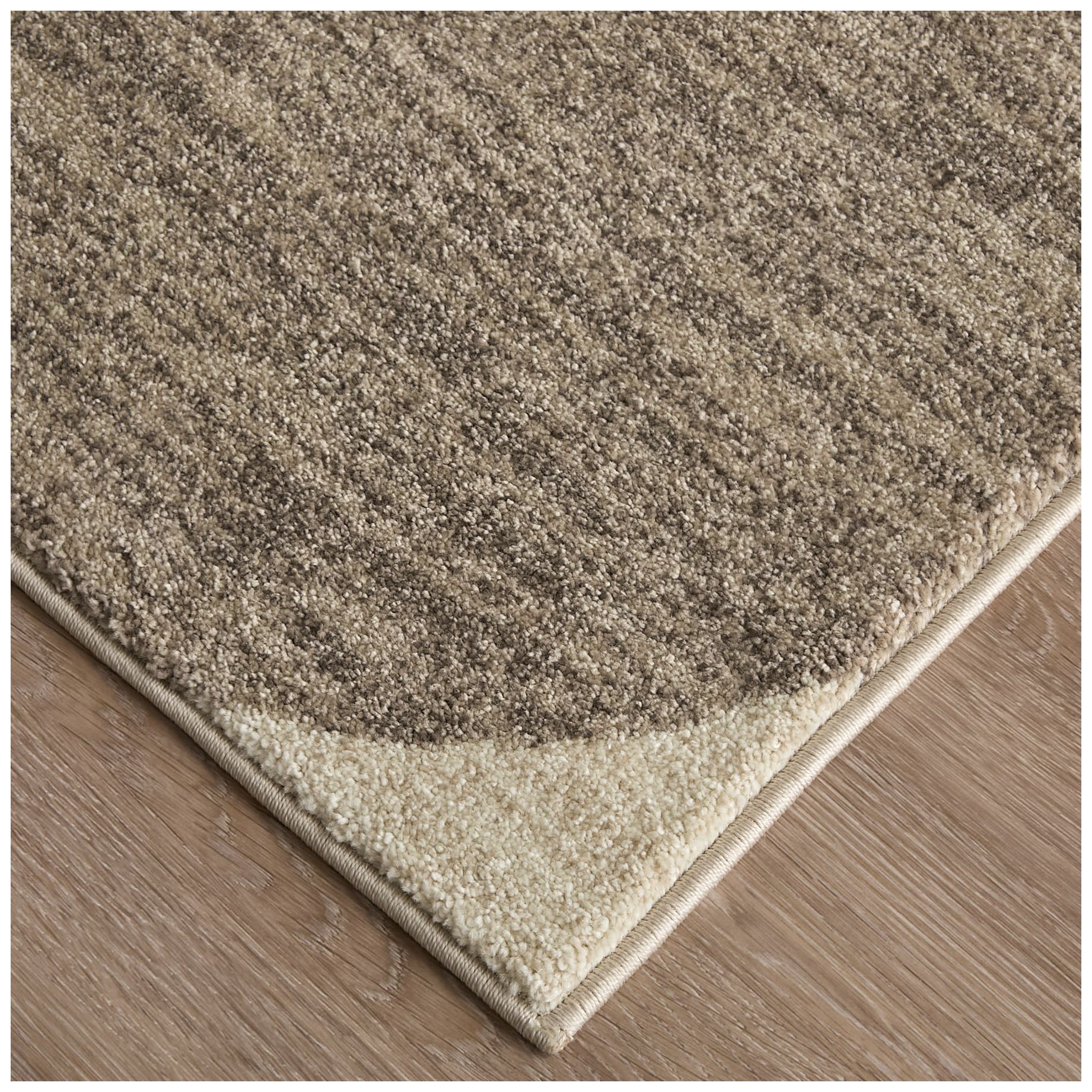 Image 3 Eden Color Block Indoor Ivory Area Rug 39QUF 7'-9" x 10' more views