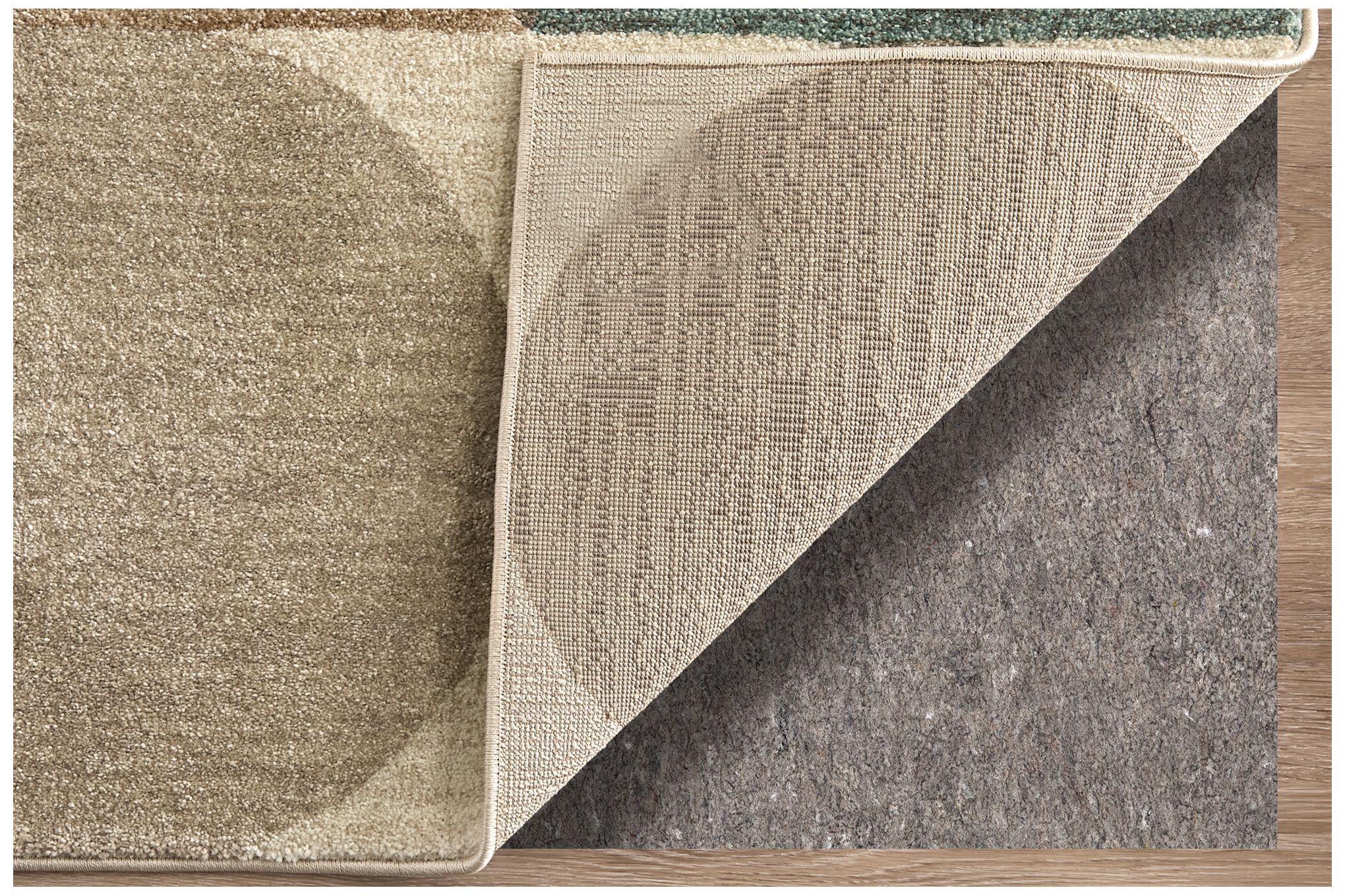 Image 4 Eden Color Block Indoor Ivory Area Rug 39QUF 7'-9" x 10' more views