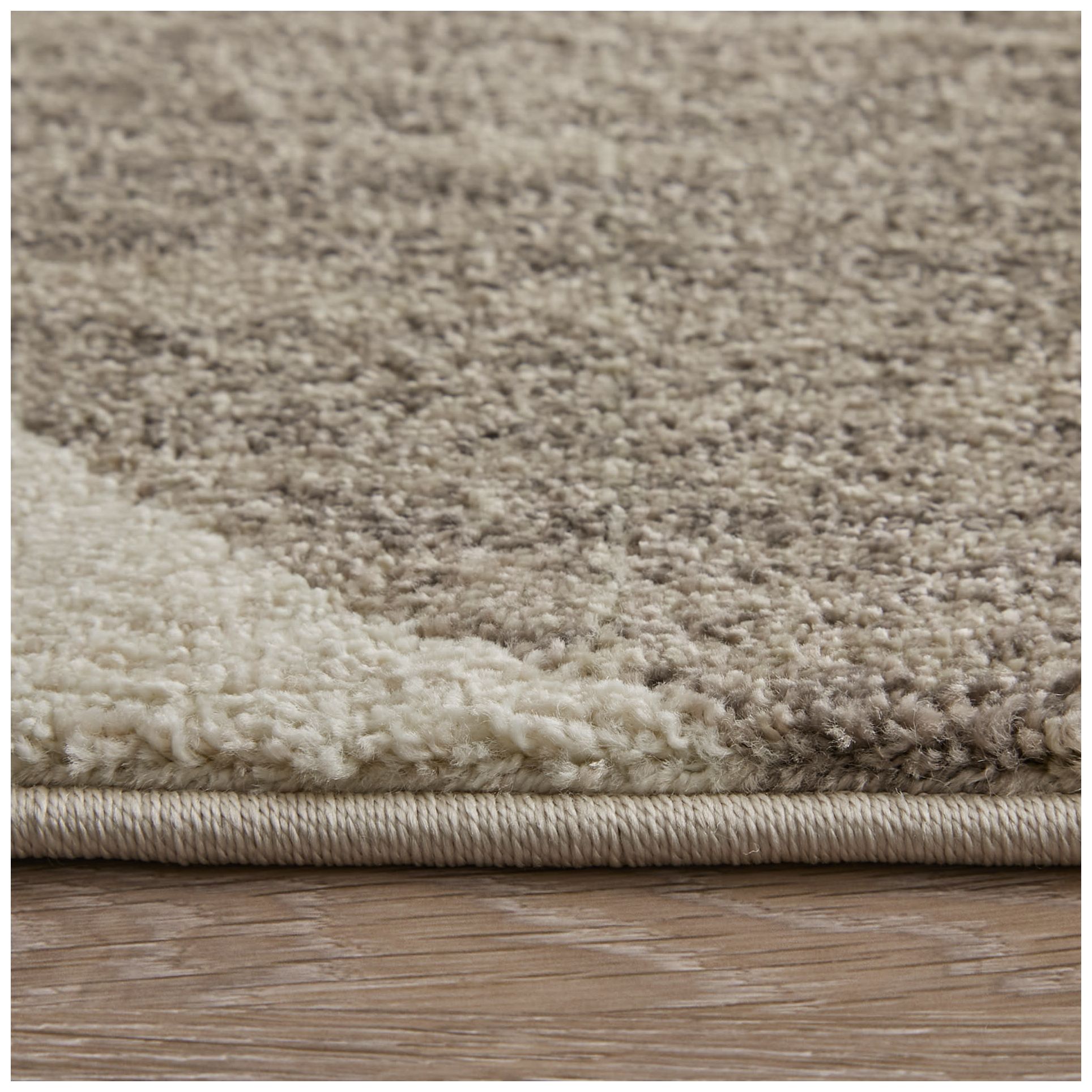Eden Color Block Indoor Ivory Area Rug 39QUF 7'-9" x 10'