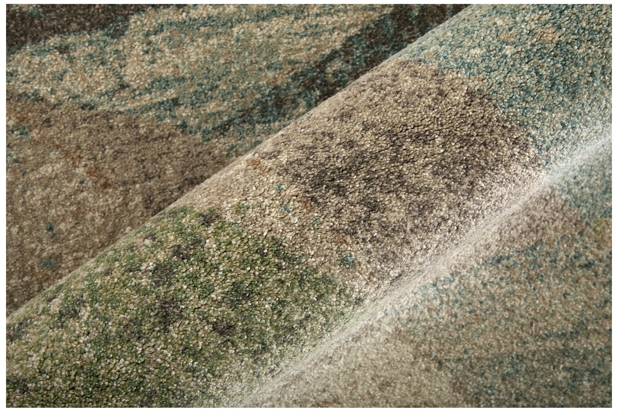 Image 6 Eden Color Block Indoor Ivory Area Rug 39QVF 5' x 7'-6" more views