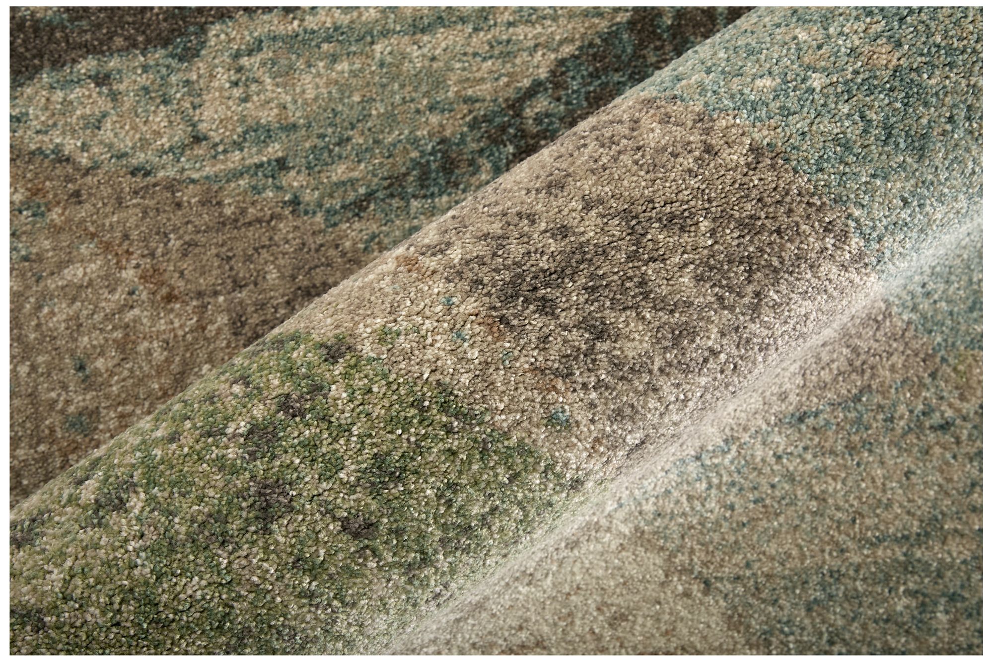 Image 7 Eden Color Block Indoor Ivory Area Rug 39QVF 6'-4" x 9'-2" more views