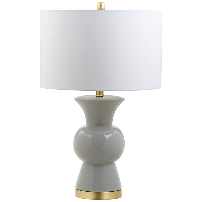 Image 1 Eden Gray Ceramic Table Lamp