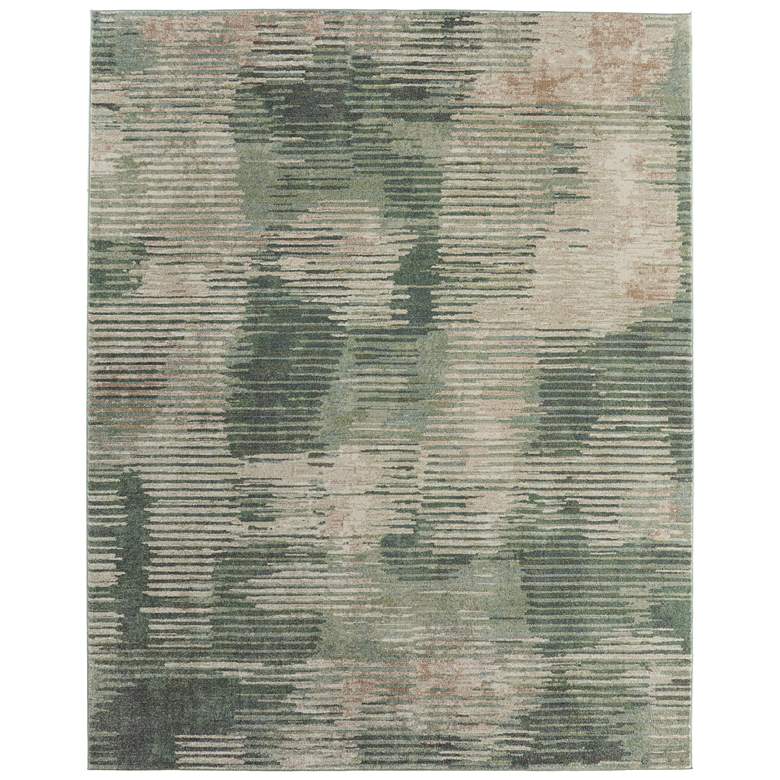 Image 1 Eden Modern Abstract Soft Indoor Green Area Rug 39QYF