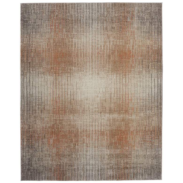 Image 1 Eden Modern Abstract Soft Indoor Ivory Area Rug 39QPF