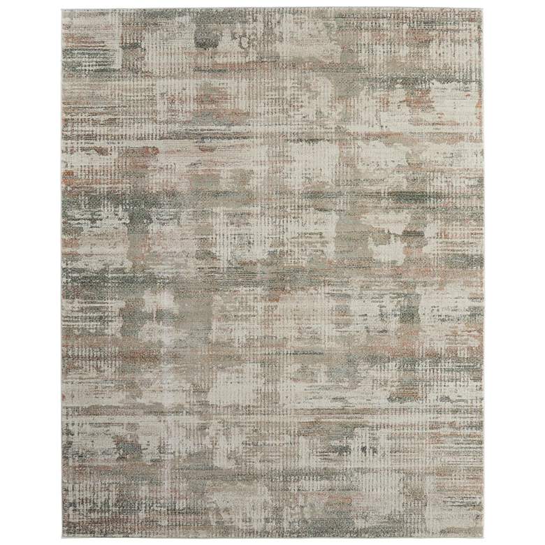 Image 1 Eden Modern Abstract Soft Indoor Ivory Area Rug 39QWF