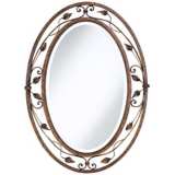 Eden Park French Bronze 24&quot; x 34&quot; Oval Wall Mirror