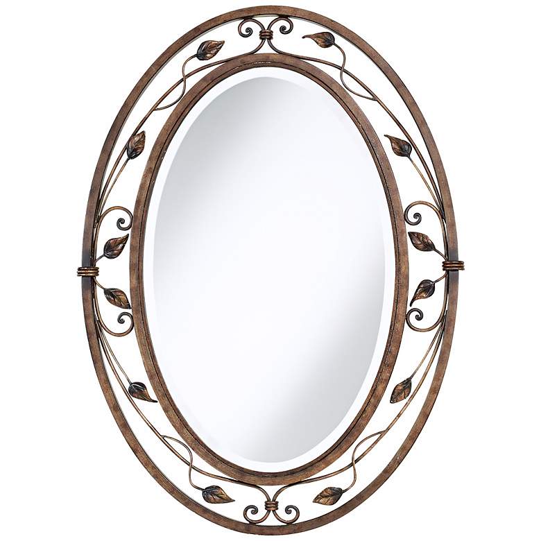 Image 2 Eden Park French Bronze 24 inch x 34 inch Oval Wall Mirror