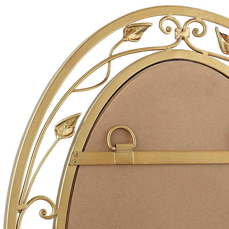 Image 3 Eden Park Gold 24" x 34" Oval Wall Mirrors Set of 2 more views