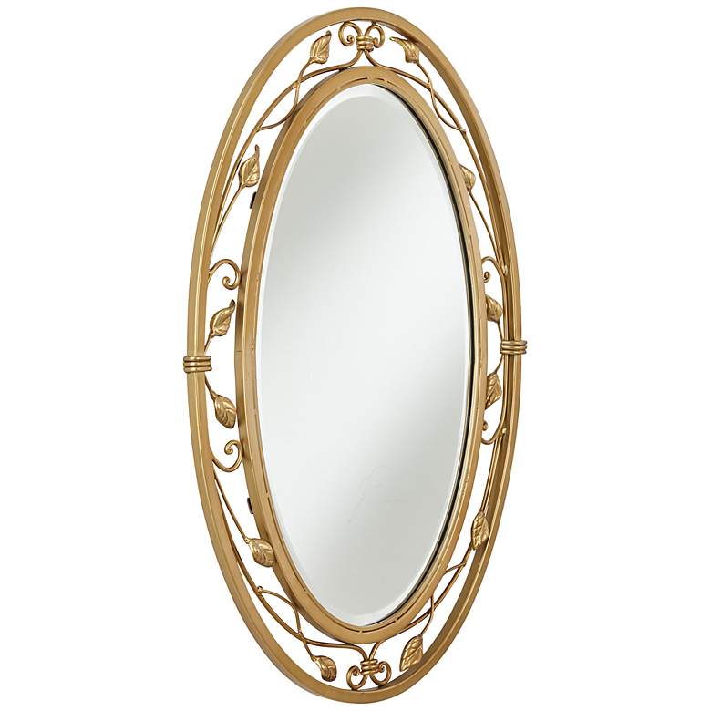 Image 4 Eden Park Gold 24" x 34" Oval Wall Mirrors Set of 2 more views