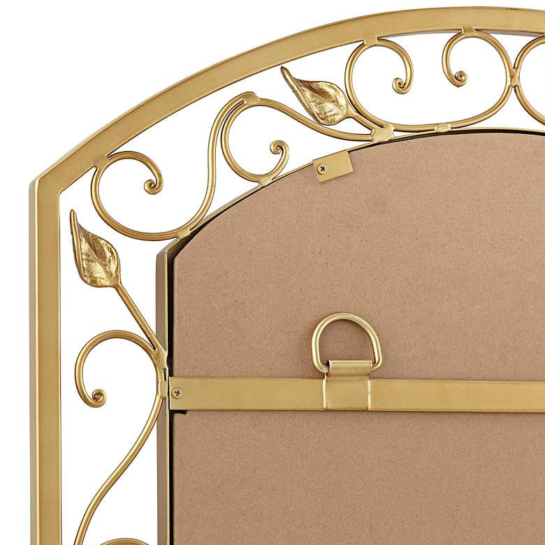 Image 3 Eden Park Gold 25" x 34" Arch Top Wall Mirrors Set of 2 more views