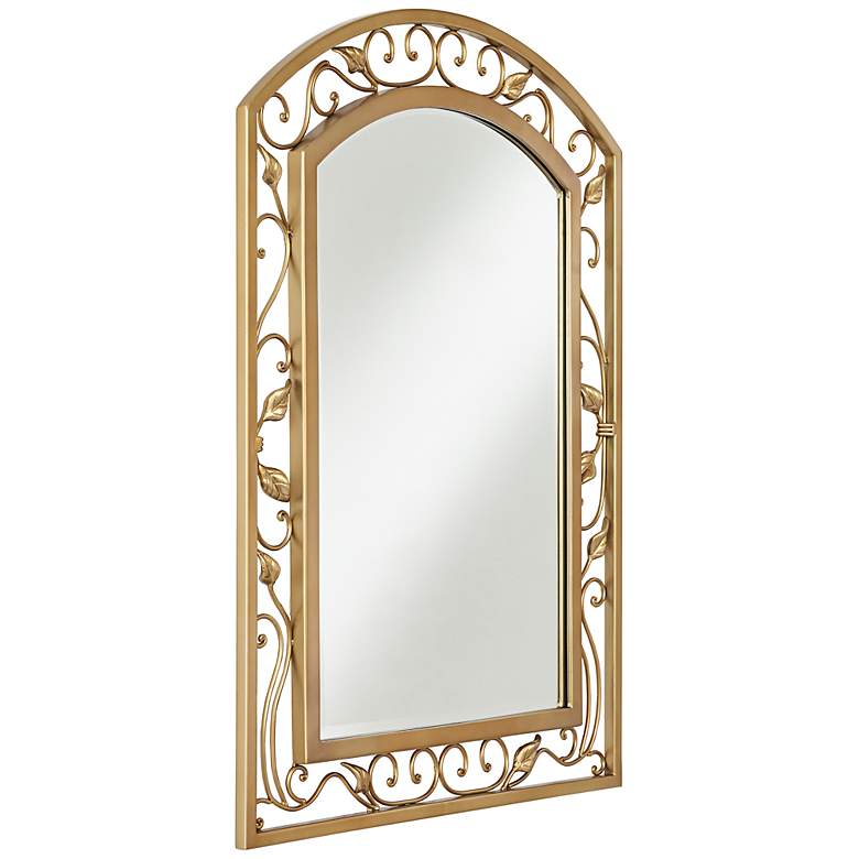 Image 4 Eden Park Gold 25" x 34" Arch Top Wall Mirrors Set of 2 more views