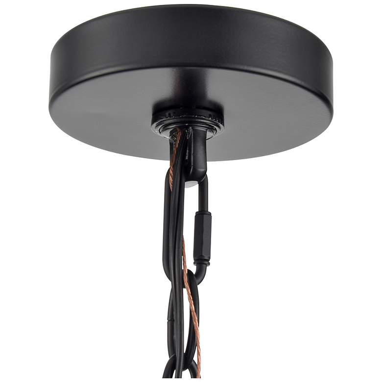 Image 6 Edenton 11" Wide 3-Light Outdoor Hanging Pendant in Matte Black more views