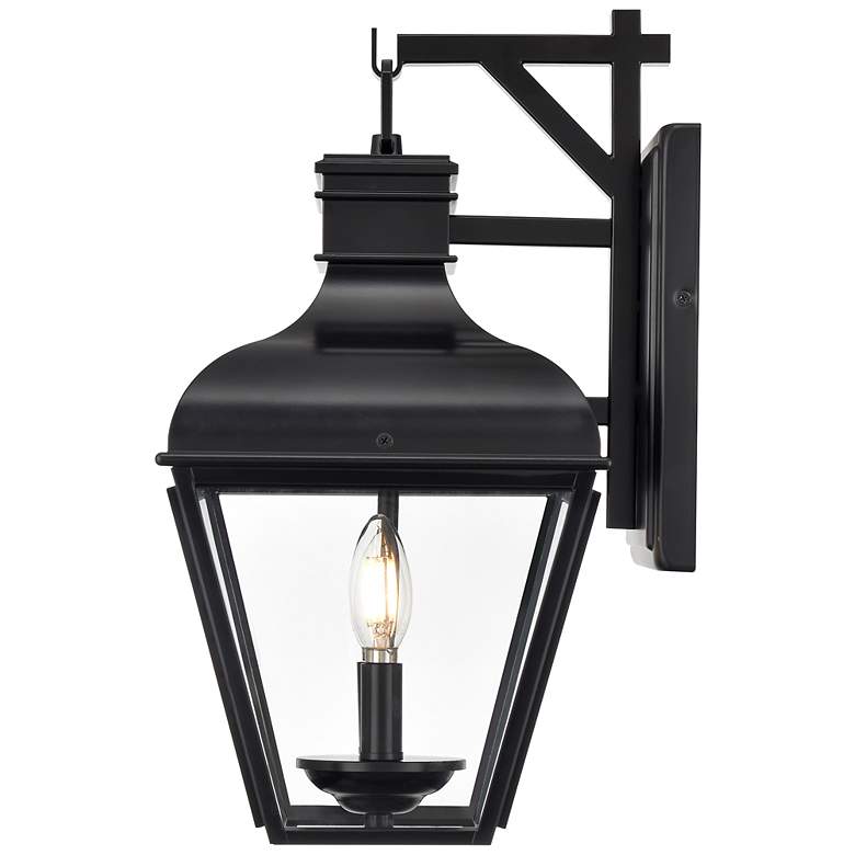 Image 3 Edenton 17.75" High 2-Light Outdoor Wall Sconce in Matte Black more views