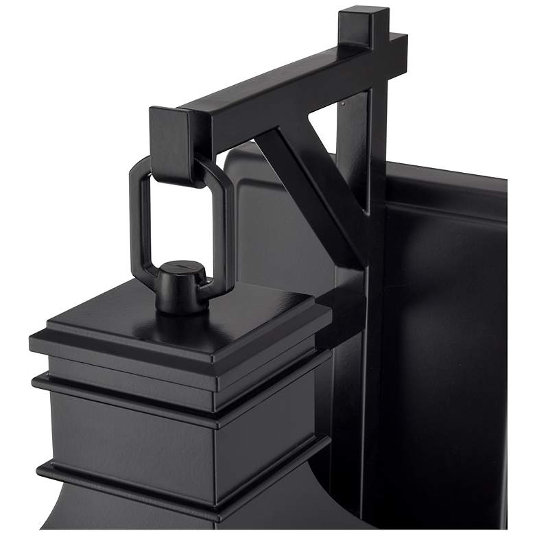 Image 4 Edenton 17.75" High 2-Light Outdoor Wall Sconce in Matte Black more views