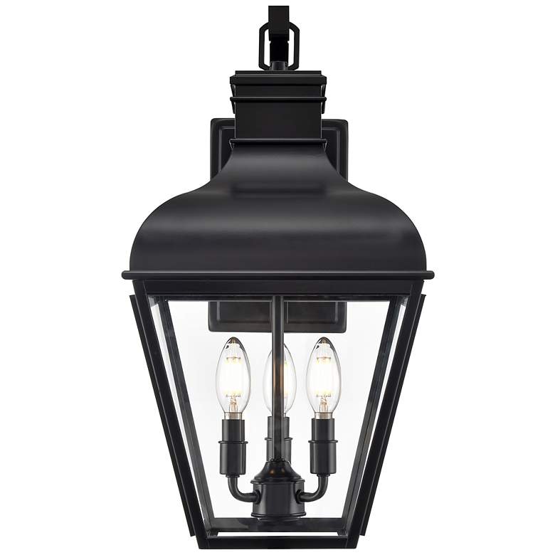 Image 2 Edenton 21.25" High 3-Light Outdoor Wall Sconce in Matte Black more views