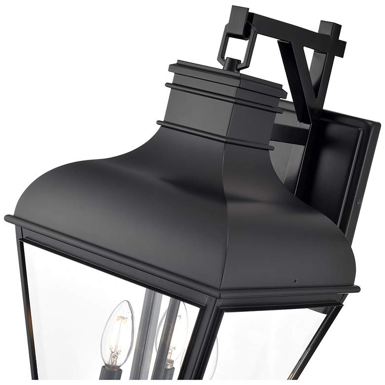 Image 5 Edenton 21.25" High 3-Light Outdoor Wall Sconce in Matte Black more views