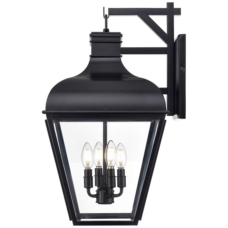 Image 3 Edenton 24.5" High 4-Light Outdoor Wall Sconce in Matte Black more views