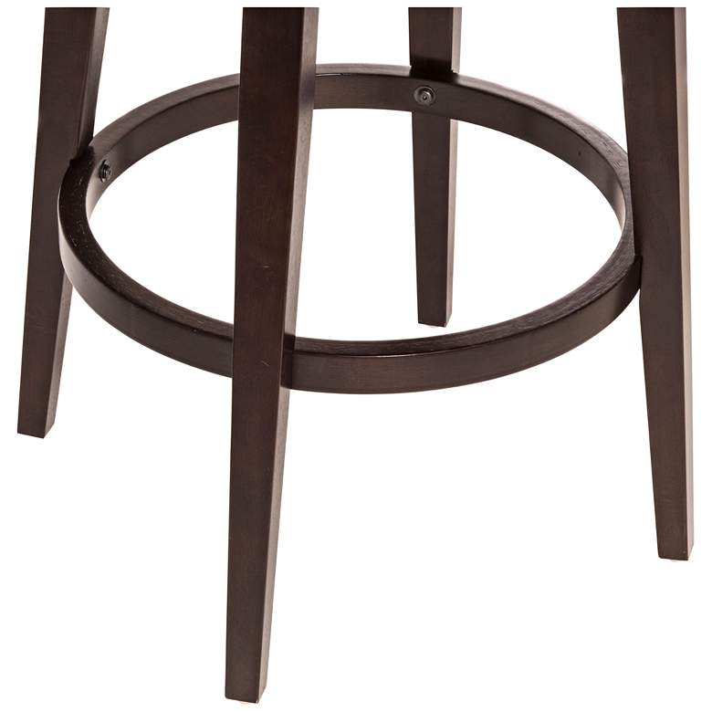Image 3 Edenwood 26" Chestnut Faux Leather Swivel Counter Stool more views