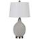 Edessa Fossil White Speckled Textured Ceramic Table Lamp