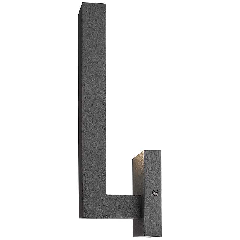 Image 6 Edge 12 inch High Black LED Outdoor Wall Light more views
